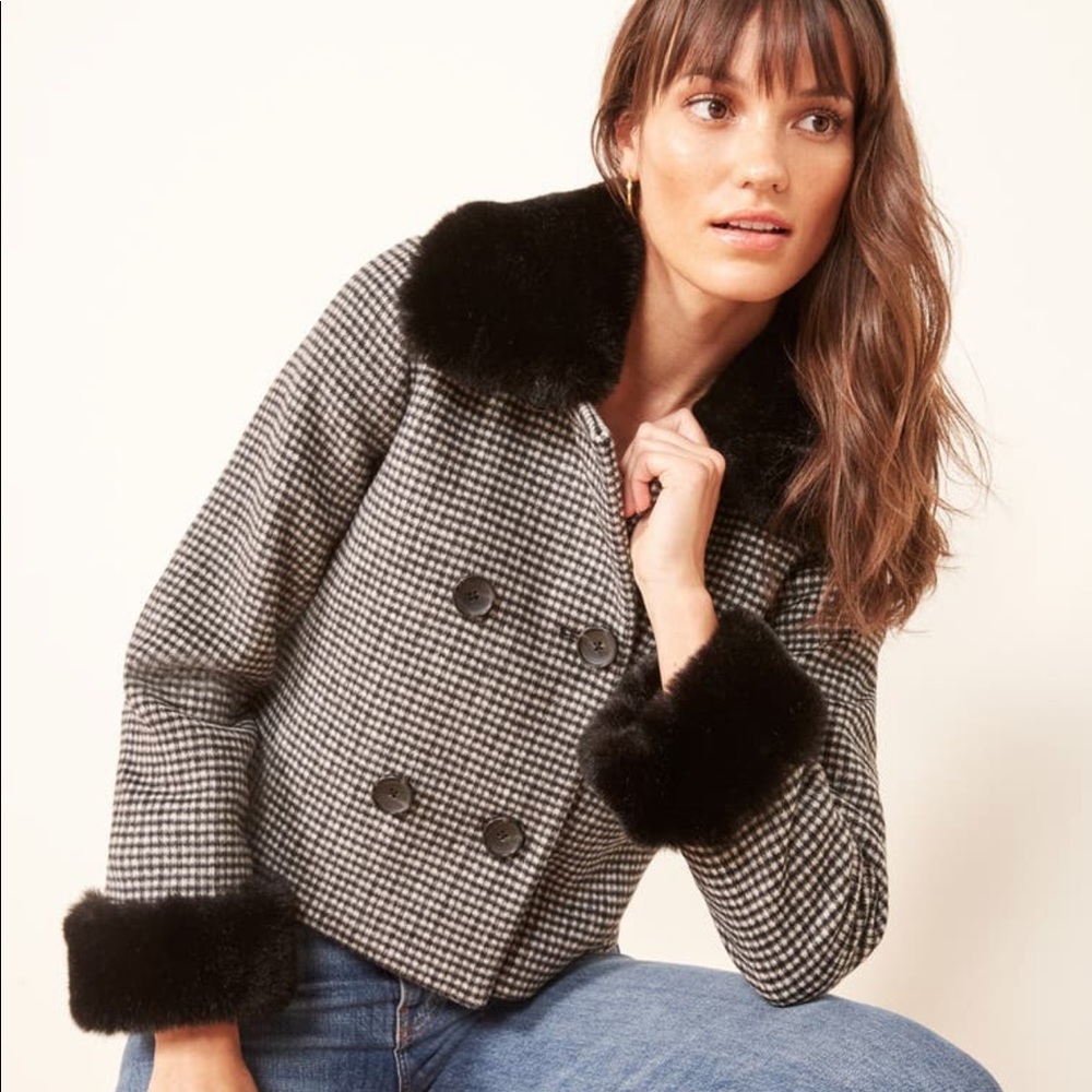 Reformation Templeton Faux Fur Coat